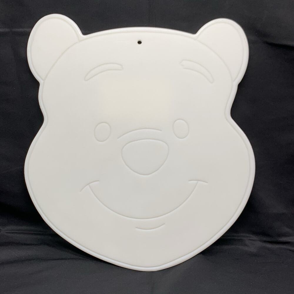 Winnie The Pooh Cutting Board White Polyethylene 12.5"x14.5" Reversible USA